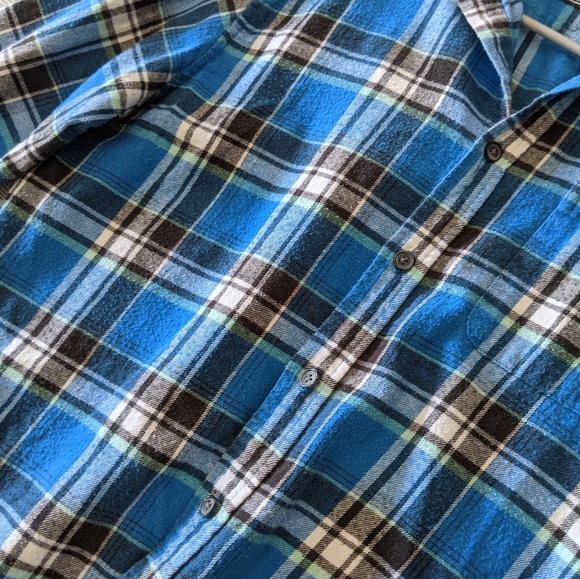 Thunder cotton plaid button down shirt - Picture 3 of 4